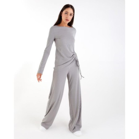 Female set (pants, jumper) mist, size 46, gray color-1