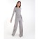 Female set (pants, jumper) mist, size 46, gray color