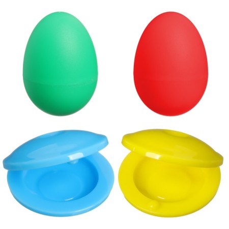 A set of rattles "testicles and castanets", 4 pcs, color mix, crush me-3