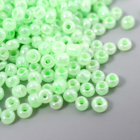 Glass beads 12/0 "Color middle. Salad" 30 g-1