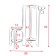 Stage-Column for Flower Flower Flora 49x36x26 cm, for decoration