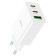 Network charger Hoco C99a, 2 Type-C, 1 USB, 20 W, 3 A, PD + Qc, white