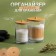 Organizer for storage "Bamboo", with a lid, 15.5 × 8.5 × 12 cm, in a cardboard box, the color is transparent/brown