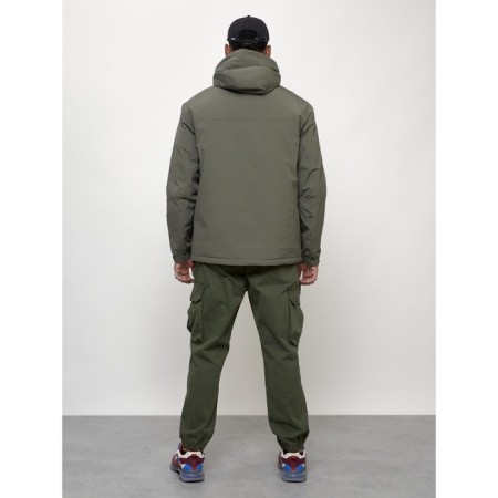 Male spring jacket, size 56, khaki color-4
