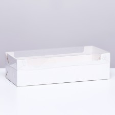 Box for roll white, 30 x 11 x 8 cm