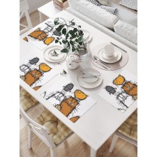 A set of napkins for setting the table 
