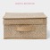 Storage box "Points", 30 × 28 × 15 cm, beige color