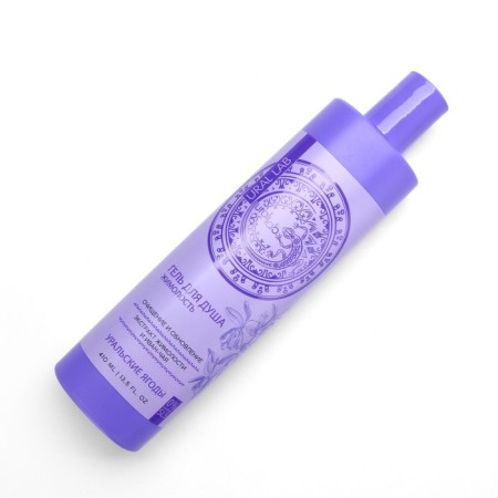 Shower gel, with honeysuckle extract and Ivan-one, purification and update, 410 ml, Ural Lab-2