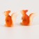 Miniature Puppet "Squirrel with an apple", set 2 pcs., Size 1 pc. - 5 × 4 cm