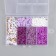 Beads in the casket "purple" thread 0.8 mm 5 m 12x8.4x2.2 cm