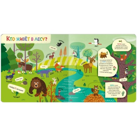 Books with windows. Animal world-1