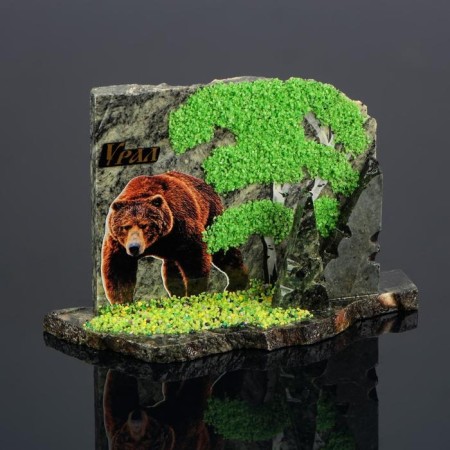 Souvenir-Skol "Bear", coil, stone baby, big, mix-1