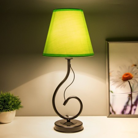 Lamp table Marseille 1x15W E14 18x18x42cm Black/Apple Risalux-1