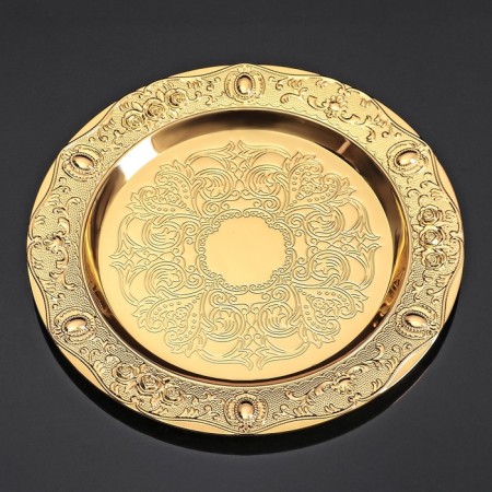 Serving set "Luxury. Gold ", 8 items: a jug 250 ml, 6 glasses, 20 ml, tray, gold color-10