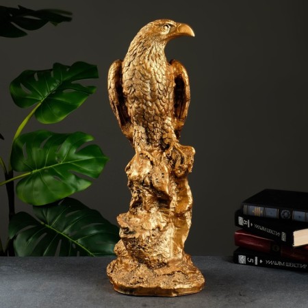 Figure "Eagle on Stone" 21x23x56cm-1