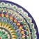 Plate of the Rishtan ceramics "Flowers", 25 cm, blue