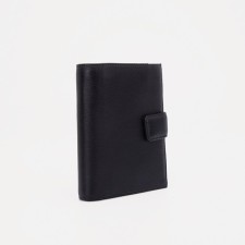 Male purse on a magnet, a department for auto documents and passports, black color