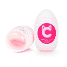 Masturbator Magic Cat Flame EGG lips, reusable, in a container, TPE, bodily
