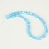 Busins ​​made of natural stone "Cat Eye", set 46 pcs., Size 1 pc. - 8 mm, blue