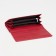 Women's wallet on magnets, red color