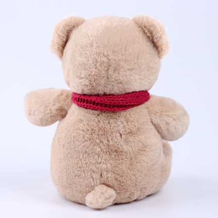 New Year's soft toy "Little Friend", a bear with a pink scarf-5