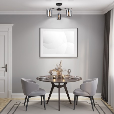 Ceiling lamp 3x40W E14, size 55x55x28 cm-5