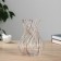 VAZA Glass "Milagros" twisted, 20x13 cm, transparent