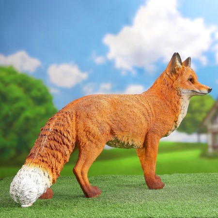 Garden figure "Fox with a fluffy tail" 44x72cm-1