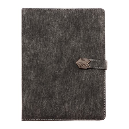 Organizer on the rings, A5 format, 90 sheets, line, with a knife, cover of the leather mix-1