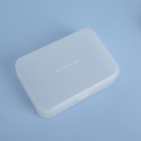 Organizer with a lid, 14 × 9.7 × 3.3 cm, the color is transparent-2