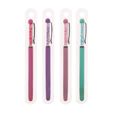 Gel pen Calligrata "rhinestones", 0.5 mm, blue, Mix case-6