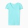 Women's T-shirt V-shaped neckline, turquoise color, size 50
