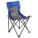 Folding chair "Premium 3", 46x46x77 cm, blue/gray color