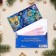 Money envelope "Happy New Year!" embossing, spruce branches, 16.5 x 8.5 cm
