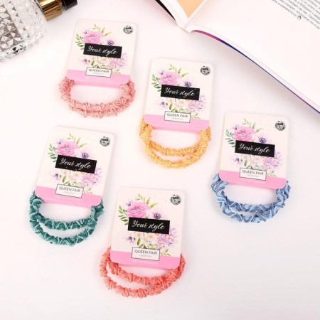 Hair elastic band "Sport" (set 2 pcs) Weaving waves, mix-1