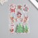 Stick plastic interior volumetric "New Year's trip" with glitter inside 31x18 cm
