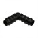 Corner connector, L-shaped, for a hose 3/4 "(19 mm), plastic