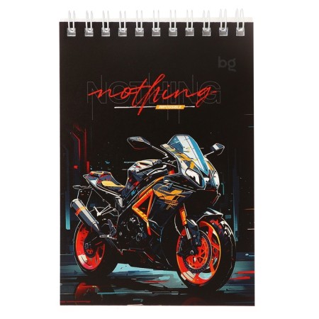 Notepad A6, 60 sheets in a cage, on the crest, Bright Cars, cover coated cardboard, block 60g/m2, mix-2