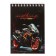 Notepad A6, 60 sheets in a cage, on the crest, Bright Cars, cover coated cardboard, block 60g/m2, mix