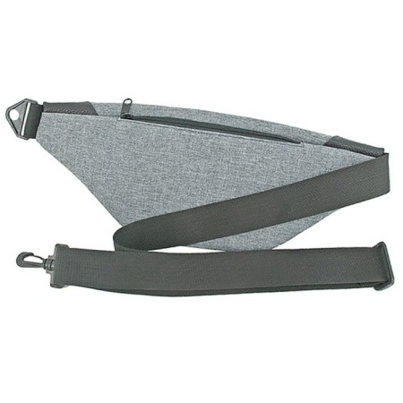 Board Board VMP001-00141, gray color, textiles with genuine leather inserts, 29x10x14 cm 1000-1
