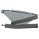 Board Board VMP001-00141, gray color, textiles with genuine leather inserts, 29x10x14 cm 1000