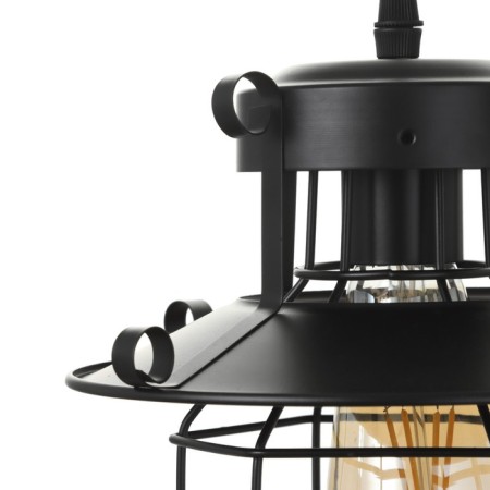 Lamp Bayerlux 2137/1bk E27 40W Black 21x21x21-120 cm-5