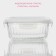 Container of heat -resistant glass of the Shiadu, square, 800 ml, 15 × 7 cm