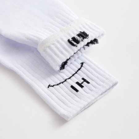 Minaku socks "HI-BYE", white color, size 38-39 (25 cm)-2