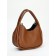 Bag Women's Tout with zipper, brown color