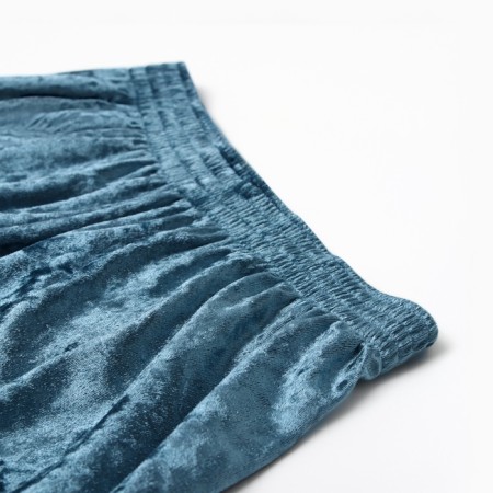 Homemade pants KAFTAN VELVET 40-42, blue-8