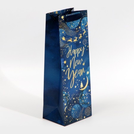Package for the bottle "New Year's Cosmos", 13 x 36 x 10 cm, New Year-2