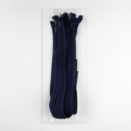 Lightning "Spiral", No. 7, detachable, automatic lock, 60 cm, dark blue color-2