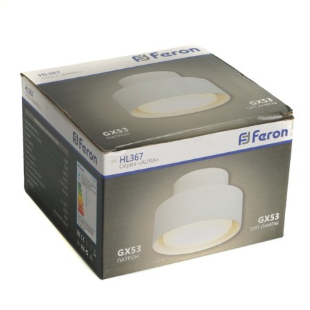 Ceiling light Feron HL367, IP44, GX53, 12 W, 110x110x75 mm, white color-8