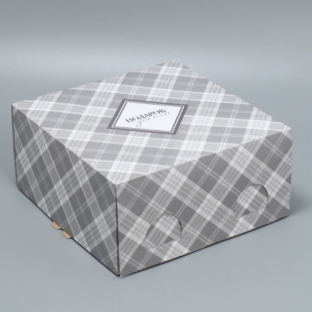 Cake box, confectionery packaging "Gift", 24 x 24 x 12 cm